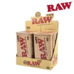 Raw Tips Pre-rolled in Tin Container