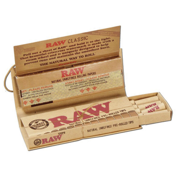 Raw Classic Connoisseur Single Wide with Tips Rolling accessories