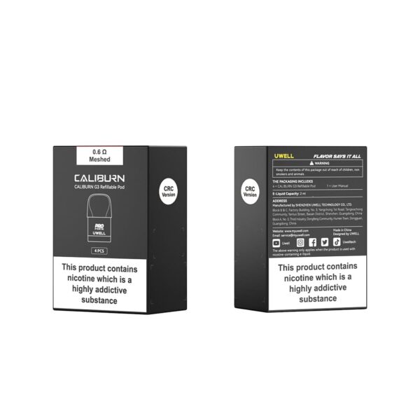 Uwell Caliburn G-3 Pods (2ml) 4 Pack